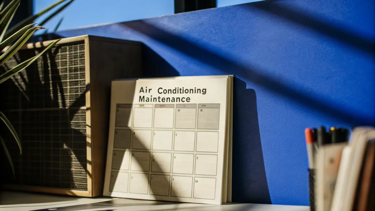 טכנאי מזגנים עובד על יחידה חיצונית